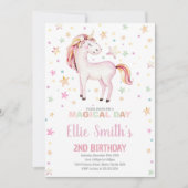 Magisch pastelfeest thema voor meisjes kaart (Voorkant)