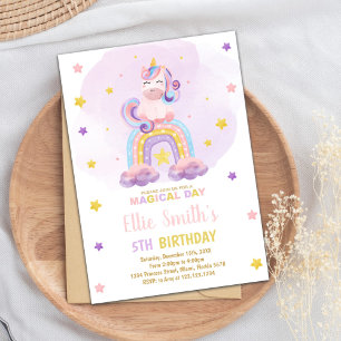 Magisch pastelfeest voor meisjes kaart