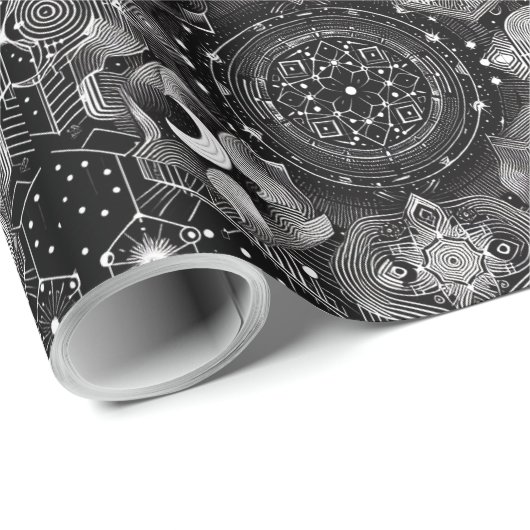 magisch patroon cadeaupapier (Rol Hoek)