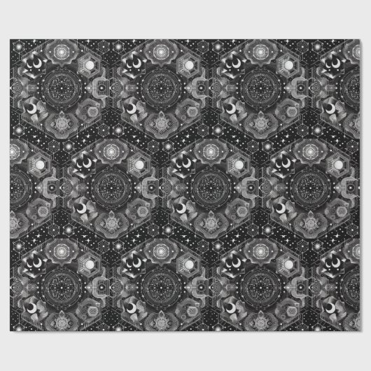 magisch patroon cadeaupapier (Vlak)