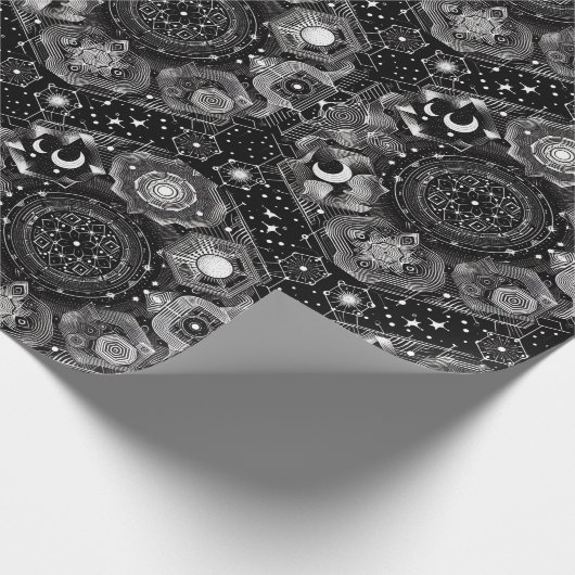 magisch patroon cadeaupapier (Hoek)