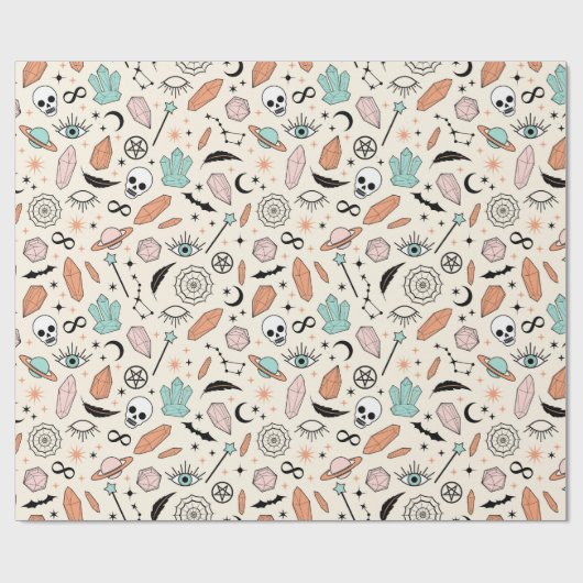 magisch patroon cadeaupapier (Vlak)