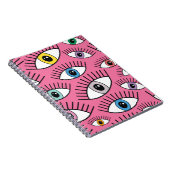 Magisch patroon met kleurrijke ogen. Mystic backgr Notitieboek (Rechterzijde)