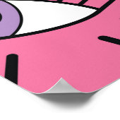 Magisch patroon met kleurrijke ogen. Mystic backgr Poster (Hoek)