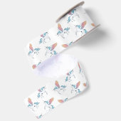 Magisch pegasus eenhoorn patroon satijnen lint (Achterkant)