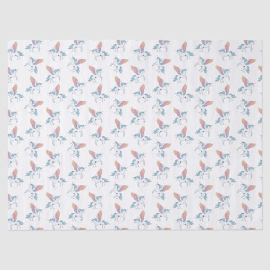 Magisch pegasus eenhoorn patroon tissuepapier (Voorkant)