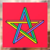 Magisch pentakel raamsticker (Vel 2)