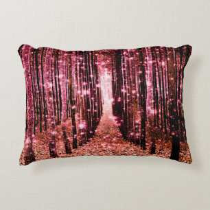 Magisch Perzikroze Bos Decoratief Kussen