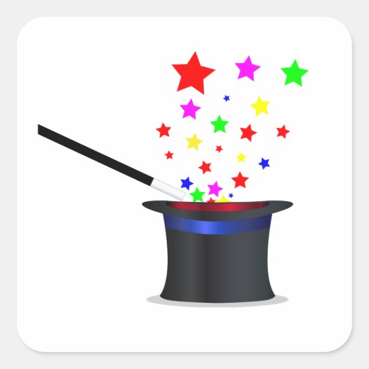 Magisch Pet en handwerk Vierkante Sticker (Voorkant)