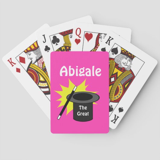 Magisch Pet gepersonaliseerd Pokerkaarten (Achterkant)