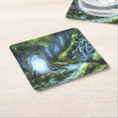 Magisch portaal kartonnen onderzetters (Schuin)