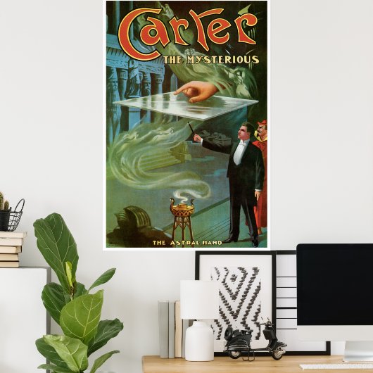  Magisch Poster, Carter de mysterieuze. Poster (Thuiskantoor)