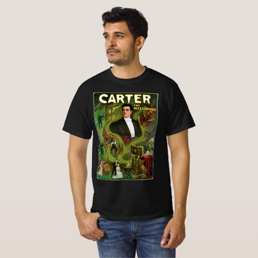  Magisch Poster, Carter de mysterieuze. T-shirt (Voorkant volledig)