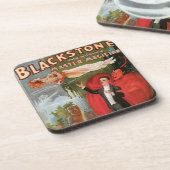  Magisch Poster, geweldige Blackstone Magiciër Bier Onderzetter (Linkerzijde)