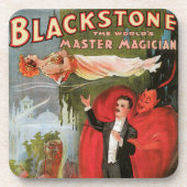  Magisch Poster, geweldige Blackstone Magiciër Bier Onderzetter (Voorkant)