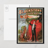 Magisch Poster, geweldige Blackstone Magiciër Briefkaart (Voorkant / Achterkant)