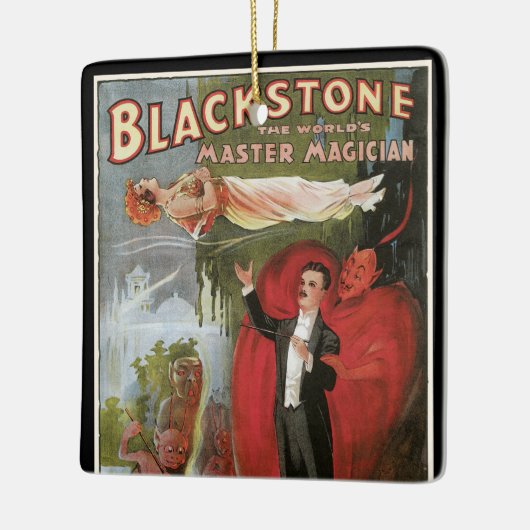  Magisch Poster, geweldige Blackstone Magiciër Keramisch Ornament (Links)