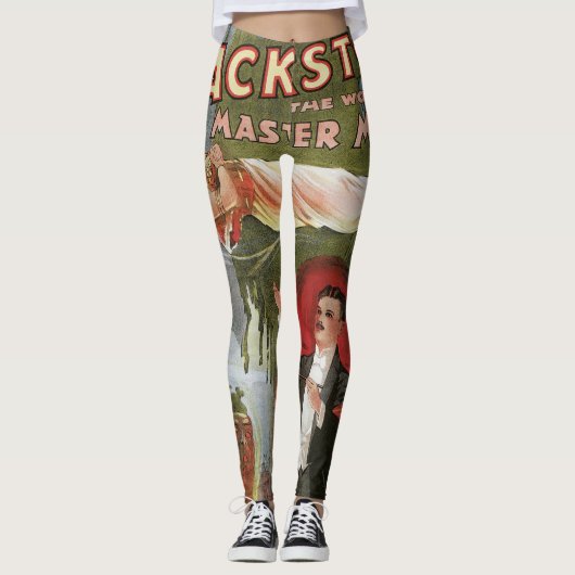 Magisch Poster, geweldige Blackstone Magiciër Leggings (Voorkant)