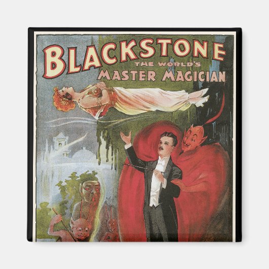 Magisch Poster, geweldige Blackstone Magiciër Magneet (Voorkant)