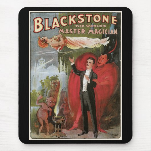 Magisch Poster, geweldige Blackstone Magiciër Muismat (Voorkant)