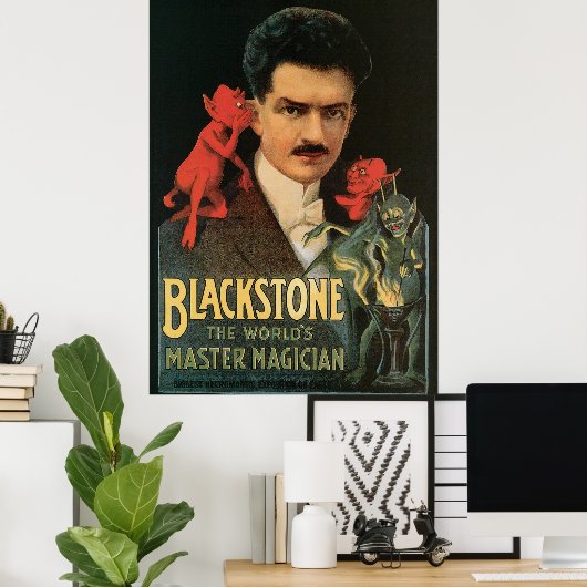 Magisch Poster, geweldige Blackstone Magiciër Poster (Thuiskantoor)