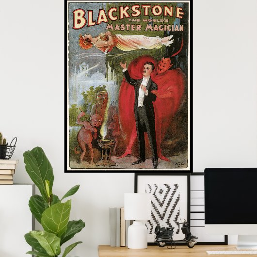  Magisch Poster, geweldige Blackstone Magiciër Poster (Thuiskantoor)