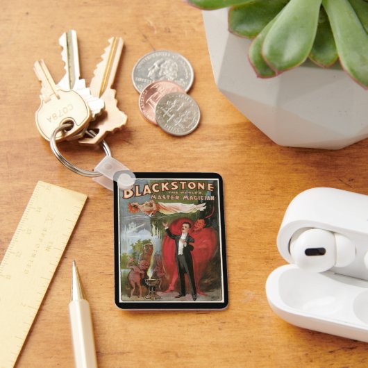 Magisch Poster, geweldige Blackstone Magiciër Sleutelhanger (Bureau)