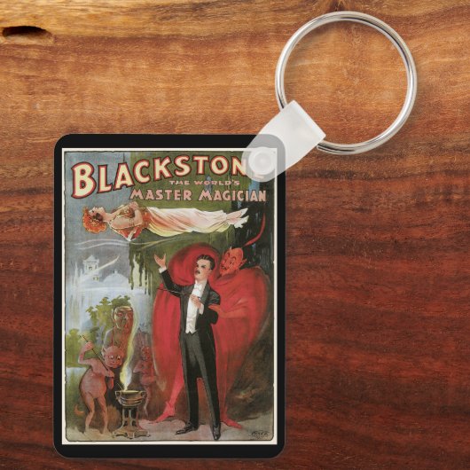  Magisch Poster, geweldige Blackstone Magiciër Sleutelhanger (Achterkant)