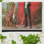 Magisch Poster, geweldige Blackstone Magiciër Theedoek (Gevouwen)