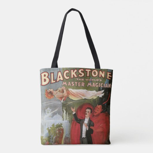  Magisch Poster, geweldige Blackstone Magiciër Tote Bag (Achterkant)