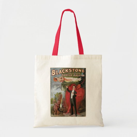 Magisch Poster, geweldige Blackstone Magiciër Tote Bag (Voorkant)