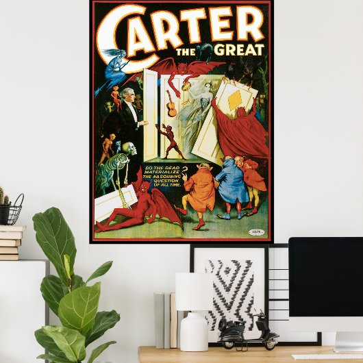  Magisch Poster, Magiciër Carter de Grote Poster (Thuiskantoor)