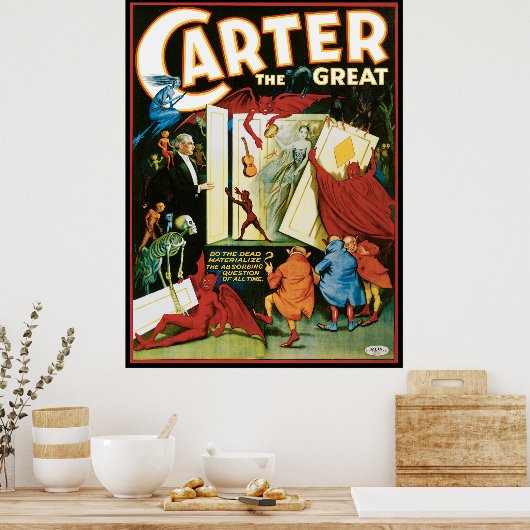  Magisch Poster, Magiciër Carter de Grote Poster (Keuken)
