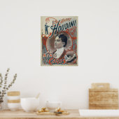 Magisch Poster, Magiciër Harry Houdini Poster (Keuken)