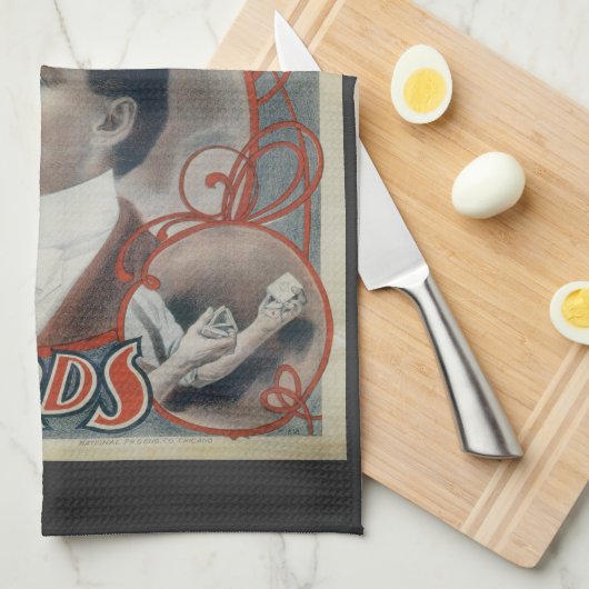  Magisch Poster, Magiciër Harry Houdini Theedoek (Quarter Fold)