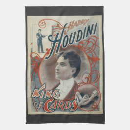  Magisch Poster, Magiciër Harry Houdini Theedoek