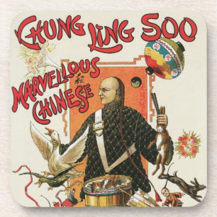 Magisch Poster, Magicisch Chung Ling Soo Bier Onderzetter