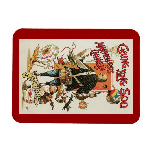 Magisch Poster, Magicisch Chung Ling Soo Magneet (Horizontaal)