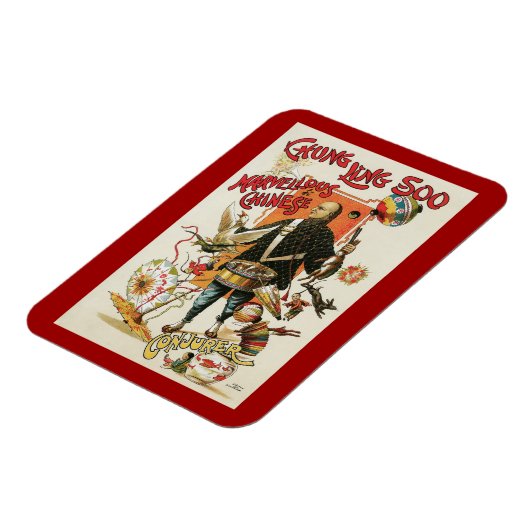 Magisch Poster, Magicisch Chung Ling Soo Magneet (Linkerzijde)