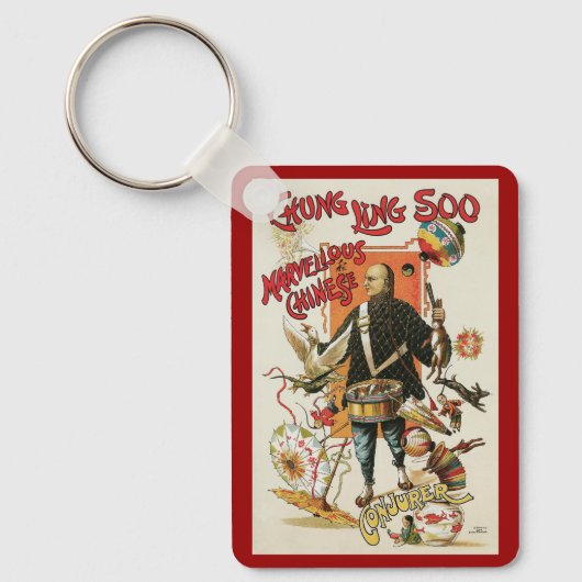  Magisch Poster, Magicisch Chung Ling Soo Sleutelhanger (Voorkant)