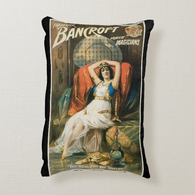  Magisch Poster, Magicisch Frederick Bancroft Accent Kussen (Achterkant (Verticaal))
