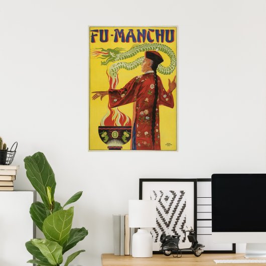  Magisch Poster, Magicisch Fu-Manchu Poster (Thuiskantoor)