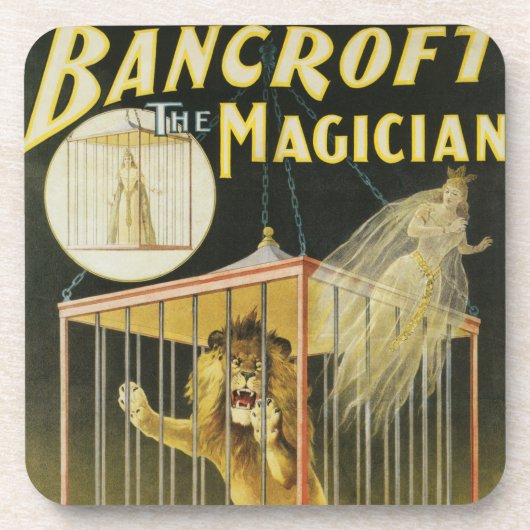 Magisch Poster, Magische Bancroft en Lion Bier Onderzetter (Voorkant)