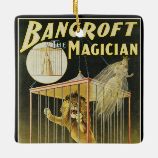  Magisch Poster, Magische Bancroft en Lion Keramisch Ornament (Voorkant)