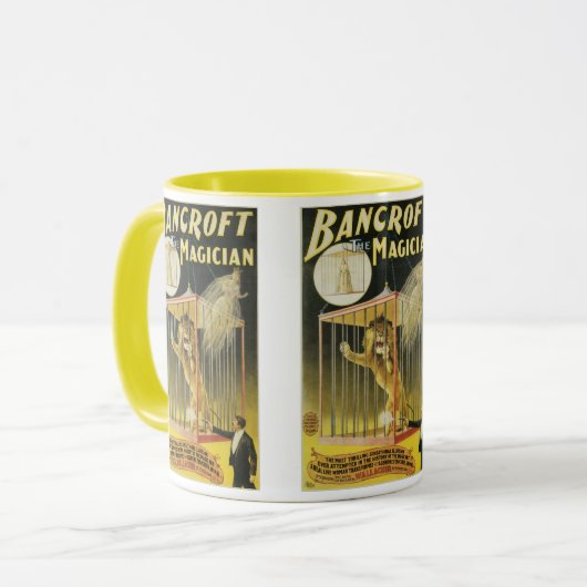 Magisch Poster, Magische Bancroft en Lion Mok (Voorkant links)