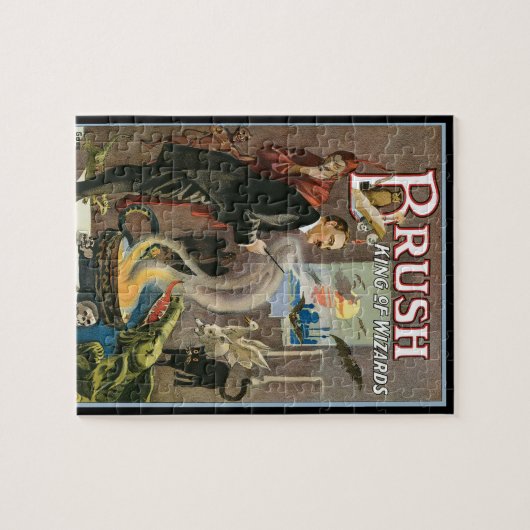 Magisch Poster, Penseel, koning van wizards Legpuzzel (Horizontaal)