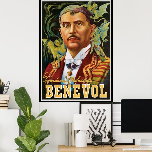  Magisch Poster, professor Benevol Poster (Thuiskantoor)