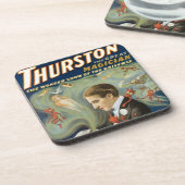  Magisch Poster, Thurston, de Grote Magicus Bier Onderzetter (Linkerzijde)
