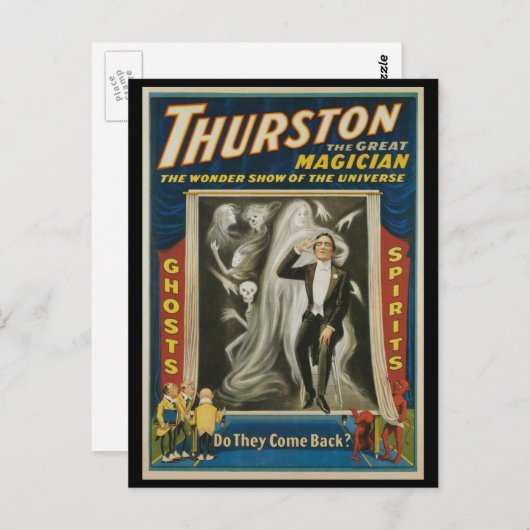  Magisch Poster, Thurston, de Grote Magicus Briefkaart (Voorkant / Achterkant)
