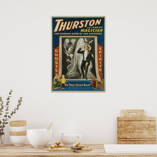  Magisch Poster, Thurston, de Grote Magicus Poster (Keuken)